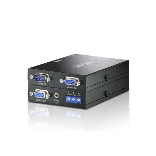 Ekstender VGA/Audio Cat 5 (1024x768@300m) - VE170Q