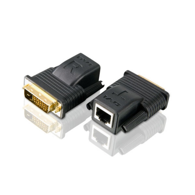 Mini ekstender DVI Cat 5 (1080p@15m / 1080i@20m) - VE066