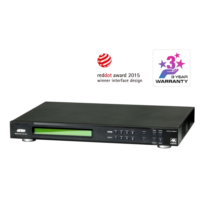 Matrycowy przełącznik wideo HDMI 4x4 4K ze skalerem - VM6404H