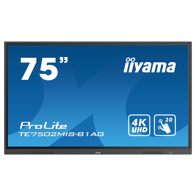 Interaktywny ekran dotykowy iiyama ProLite TE7502MIS-B1AG 75" VA, 4K UHD, iiWare(Android), WiFi