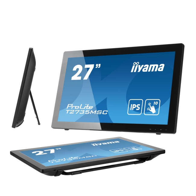 Monitor dotykowy iiyama ProLite T2735MSC-B3 27" AMVA LED, Kamera + Mikrofon