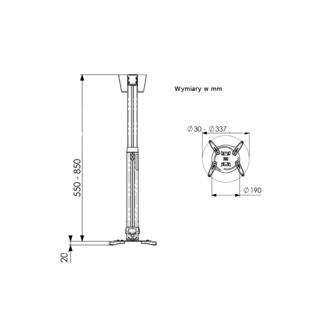 Vogel's PPC 1555 WHITE