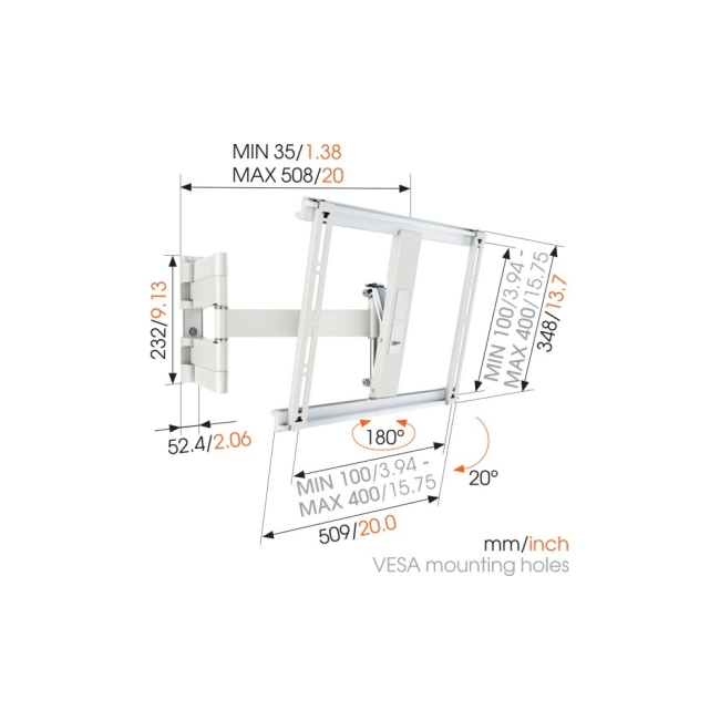 Vogel's THIN445 White
