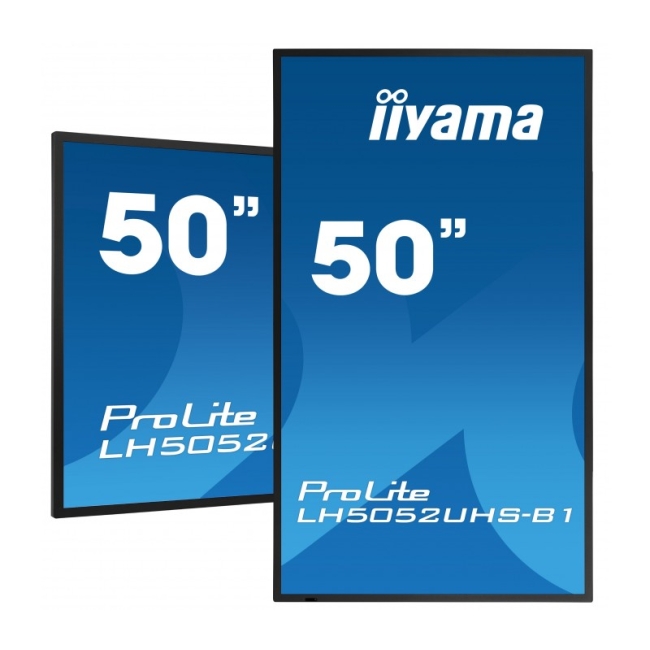 Monitor iiyama ProLite LH5052UHS-B1 50" VA 4K UHD, Digital Signage, 24/7, Intel® SDM, Android