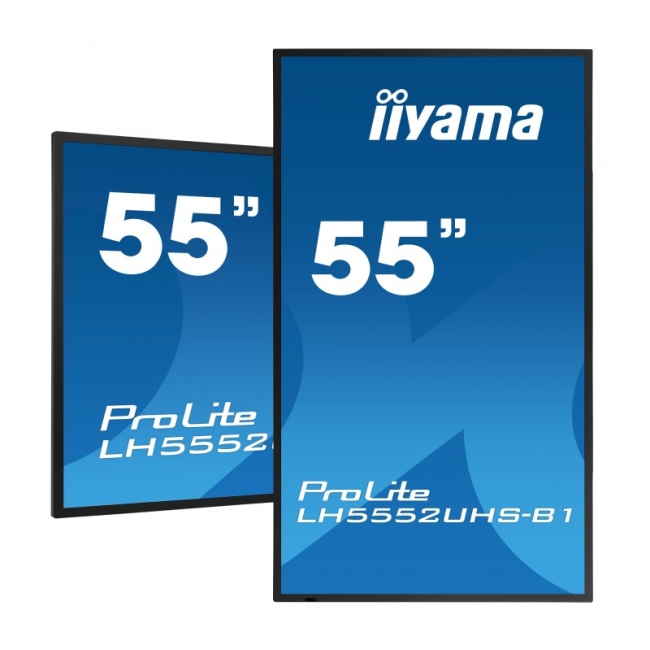 Monitor iiyama ProLite LH5552UHS-B1 55" VA 4K UHD, Digital Signage, 24/7, Intel® SDM, Android